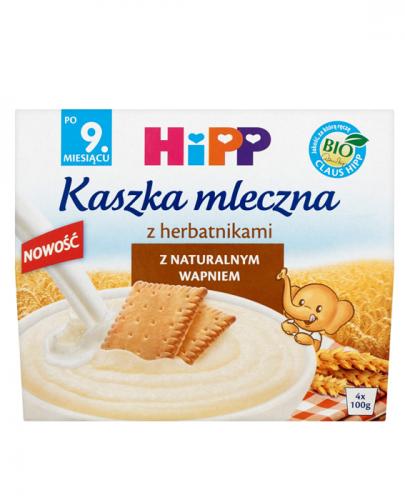  HIPP Kaszka mleczna z herbatnikami po 9 miesiącu - 4 x 100 g - Apteka internetowa Melissa  