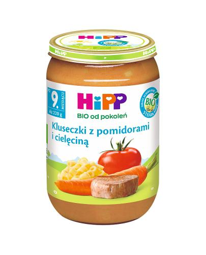  HiPP BIO od pokoleń, Kluseczki z pomidorami i cielęciną, po 9. m-cu, 220 g, cena, opinie, składniki - Apteka internetowa Melissa  