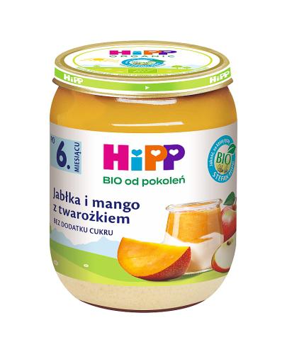  HiPP BIO od pokoleń, Jabłka i mango z twarożkiem, po 6. m-cu, 160 g, cena, opinie, stosowanie - Apteka internetowa Melissa  