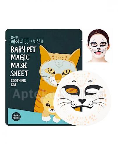 HOLIKA HOLIKA Baby Pet Magic Mask Sheet Soothing Cat maseczka na bawełniane płachcie - 1 szt. - Apteka internetowa Melissa