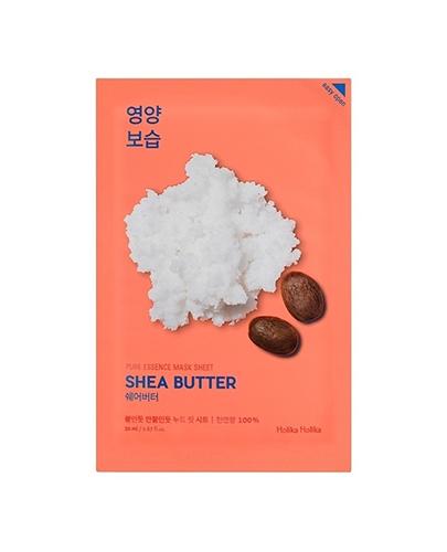 HOLIKA HOLIKA Pure Essence Mask Sheet SHEA BUTTER maseczka na bawełnianej płachcie - 1 szt. - spłycenie zmarszczek - cena, właściwości, opinie