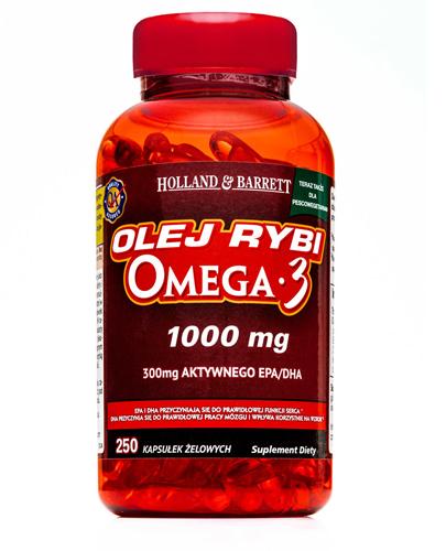  HOLLAND&BARRETT Olej rybi Omega-3 1000 mg - 250 kaps. - Apteka internetowa Melissa  