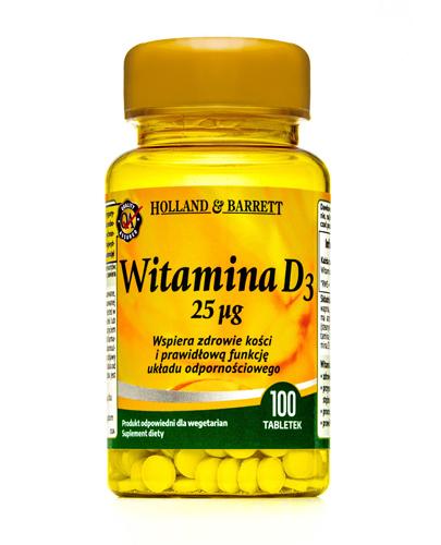 Hollandbarrett Witamina D3 10 Ug 100 Tabl Dla Zdrowych I