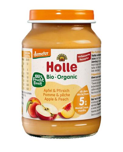  Holle Bio Demeter Deser dla niemowląt jabłko i brzoskwinia od 5. miesiąca, 190 g - Apteka internetowa Melissa  