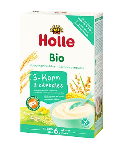 HOLLE Kaszka 3-zboża pełnoziarnista BIO po 6. miesiącu - 250 g Kaszka bezglutenowa - cena, opinie, stosowanie