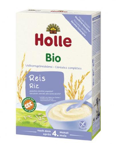 Holle Bio Kaszka ryżowa pełnoziarnista po 4. miesiącu - 250 g Kaszka bezglutenowa - cena, opinie, skład