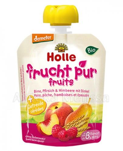 HOLLE BIO Mus z gruszką, brzoskwinią, maliną i z orkiszem - 90 g - Apteka internetowa Melissa