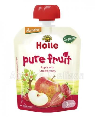 HOLLE Mus z jabłka i truskawki - 90 g - Apteka internetowa Melissa