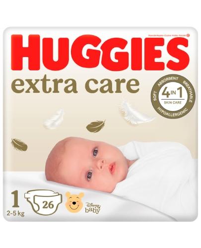  Huggies Extra Care 1, 2-5 kg, Pieluchy, 26 sztuk - Apteka internetowa Melissa  