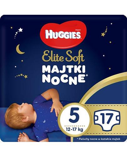  Huggies Elite Soft 5 Majtki nocne 12 - 17 kg, 17 sztuk - Apteka internetowa Melissa  