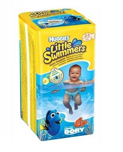 HUGGIES LITTLE SWIMMERS Pieluchomajtki dla chłopca Rozmiar 2-3, 3-8 kg, 12 sztuk