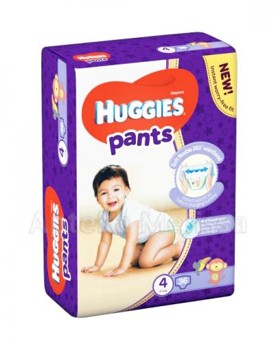 HUGGIES PANTS 4 Pieluchomajtki 9-14 kg, 36 sztuk