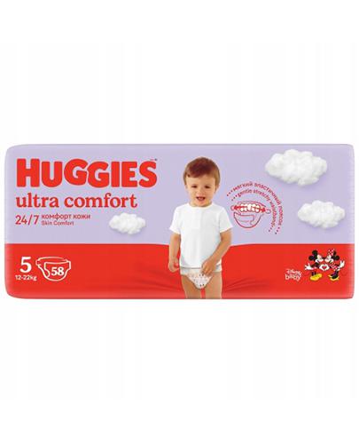 Huggies Ultra Comfort 5 Pieluchy 12-22 kg, 58 sztuk