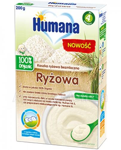 HUMANA 100% ORGANIC Kaszka bezmleczna ryżowa po 4 m-cu - 200 g - Apteka internetowa Melissa
