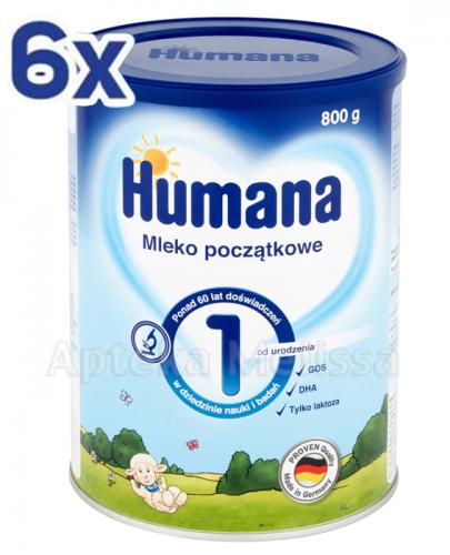  HUMANA 1 Mleko początkowe - 6 x 800 g - Apteka internetowa Melissa  