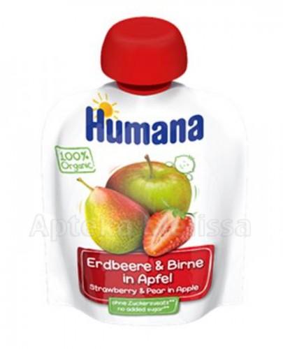 HUMANA 100% ORGANIC Mus Jabłko-Gruszka-Truskawka po 8 miesiącu - 90 g - Apteka internetowa Melissa