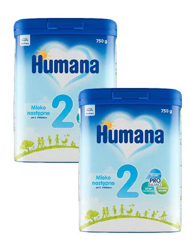  Humana 2 mleko następne w proszku, 2 x 750 g - cena, opinie, stosowanie - Apteka internetowa Melissa  