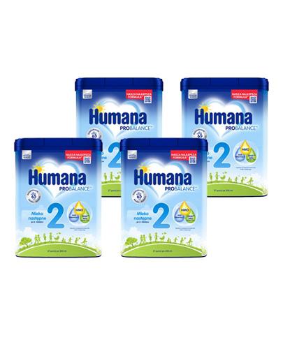  Humana 2 ProBalance Mleko następne po 6. miesiącu, 4 x 750 g + HUGGIES PURE Chusteczki nawilżane - 56 szt. - Apteka internetowa Melissa  