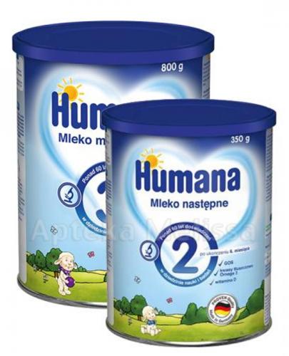  HUMANA 3 bananowo - waniliowa Mleko modyfikowane po 12 miesiącu - 800 g + HUMANA 2 - 350 g W ZESTAWIE! - Apteka internetowa Melissa  