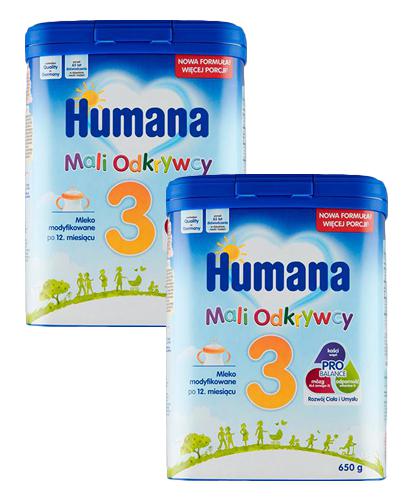  Humana 3 Mali odkrywcy Mleko modyfikowane , 2 x 650 g - cena, opinie, wskazania - Apteka internetowa Melissa  