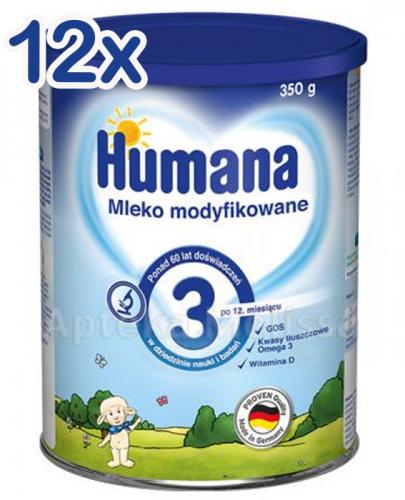  HUMANA 3 Mleko modyfikowane po 12 miesiącu - 12 x 350 g - Apteka internetowa Melissa  