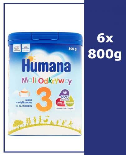  HUMANA 3 Mleko modyfikowane w proszku - 6x800 g - Apteka internetowa Melissa  
