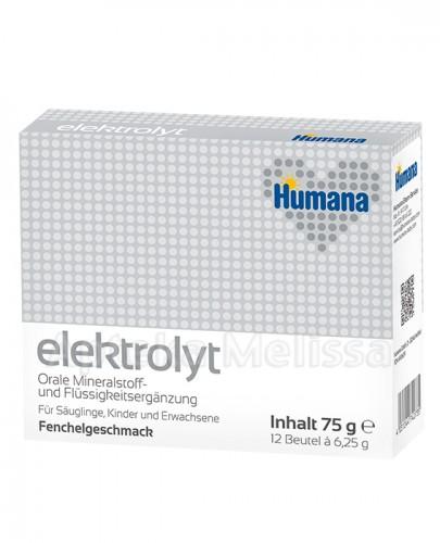 HUMANA ELEKTROLIT o smaku koperkowym - 12 sasz. - Apteka internetowa Melissa
