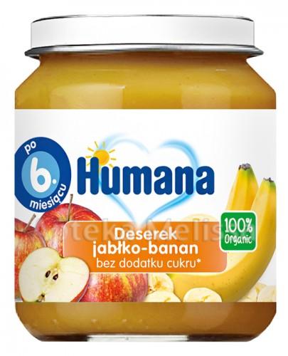 Humana 100% Organic Deserek jabłko-banan - 125g - Apteka internetowa Melissa