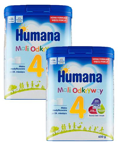  Humana 4 Mali odkrywcy Mleko modyfikowane, 2 x 650 g - cena, opinie, właściwości - Apteka internetowa Melissa  
