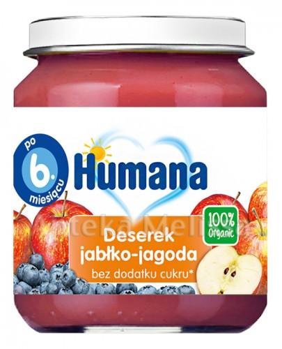 HUMANA 100% ORGANIC Deserek jabłko-jagoda - 125g - Apteka internetowa Melissa