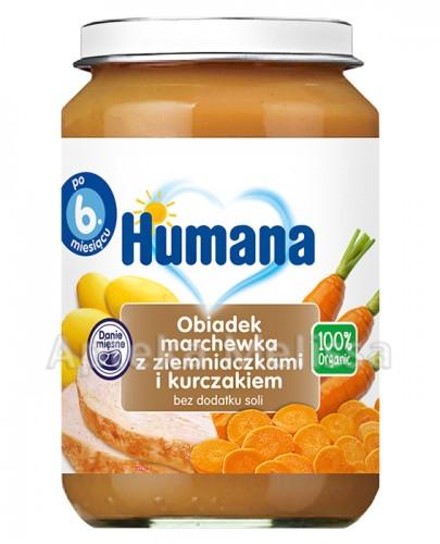 HUMANA 100% ORGANIC Obiadek marchewka z ziemniakami i kurczakiem - 190 g - Apteka internetowa Melissa