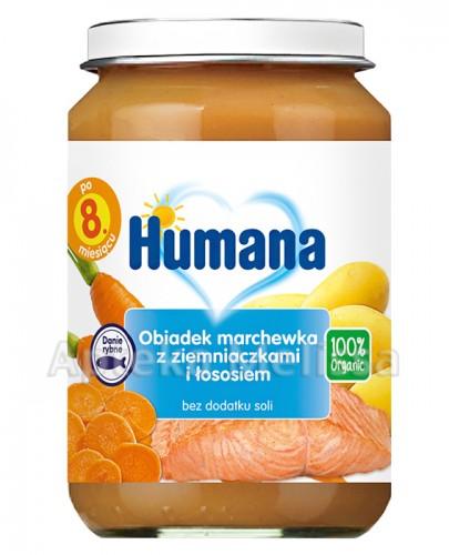 HUMANA 100% ORGANIC Obiadek marchewka z ziemniaczkami i łososiem - 190 g - Apteka internetowa Melissa