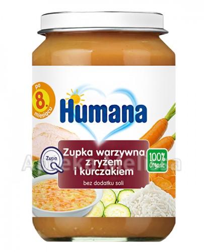 HUMANA 100% ORGANIC Zupka warzywna z ryżem i kurczakiem - 190 g Data ważności: 2018.07.27 - Apteka internetowa Melissa
