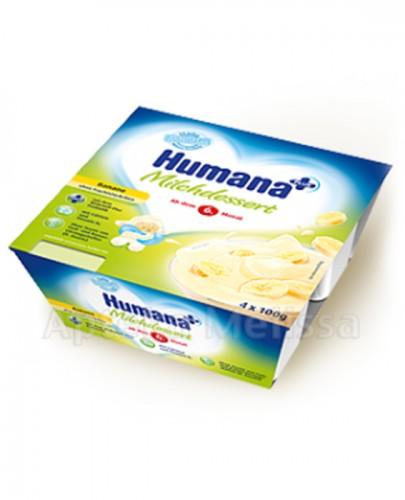 HUMANA Deserek Mleczny bananowy - 4 x 100 g - Apteka internetowa Melissa