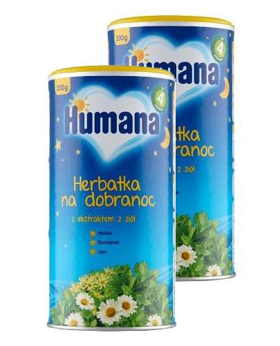  Humana Herbatka na dobranoc z ekstraktem z ziół po 4 m-cu - 2 x 200 g - cena, opinie, właściwości  - Apteka internetowa Melissa  