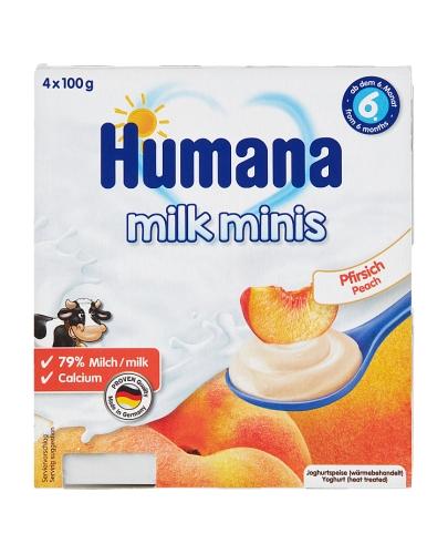 Humana Milk Minis Deserek jogurtowy o smaku brzoskwiniowym po 6 m-cu, 400 g