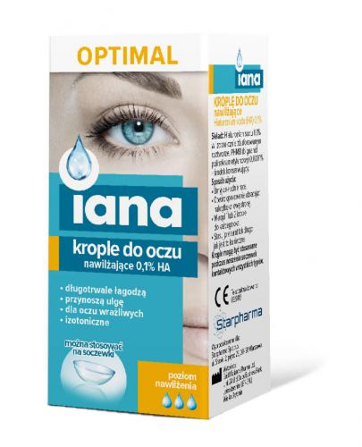 IANA OPTIMAL Nawilżające krople do oczu 0,1% HA - 10 ml
