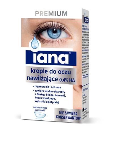 IANA PREMIUM Nawilżające krople do oczu 0,4% HA -...
