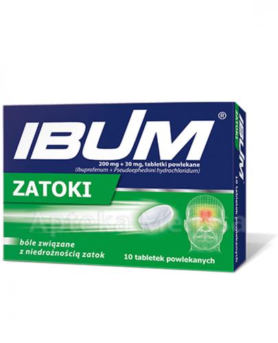 IBUM ZATOKI 200 mg + 30 mg - 10 tabl. - Apteka internetowa Melissa