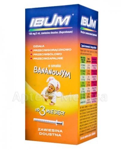  IBUM Zawiesina o smaku bananowym 100 mg / 5 ml - 130 ml  - Apteka internetowa Melissa  