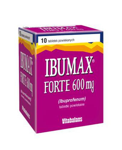 Ibumax Forte 600 mg, 10 tabletek