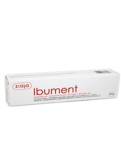 IBUMENT Żel - 100 g. Miejscowe działanie przeciwbólowe i przeciwzapalne.