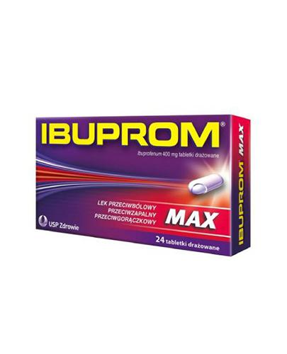  IBUPROM MAX - 24 tabl. - lek przeciwzapalny i przeciwgorączkowy - cena, opinie, wskazania - Apteka internetowa Melissa  