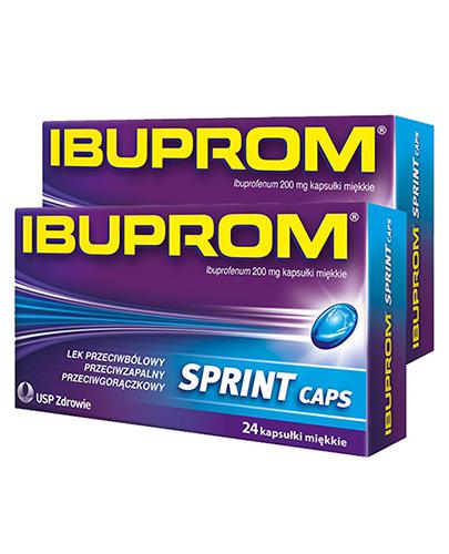  IBUPROM SPRINT CAPS, 2 x 24 kaps., szybko leczy stan zapalny - cena, opinie, wskazania - Apteka internetowa Melissa  