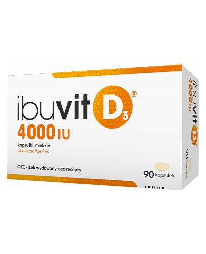 Ibuvit D3 4000 IU - 90 kaps. - cena, opinie, ulotka - Apteka internetowa Melissa