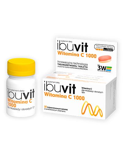  Ibuvit Witamina C 1000 mg - 30 tabl. - cena, opinie, skład - Apteka internetowa Melissa  