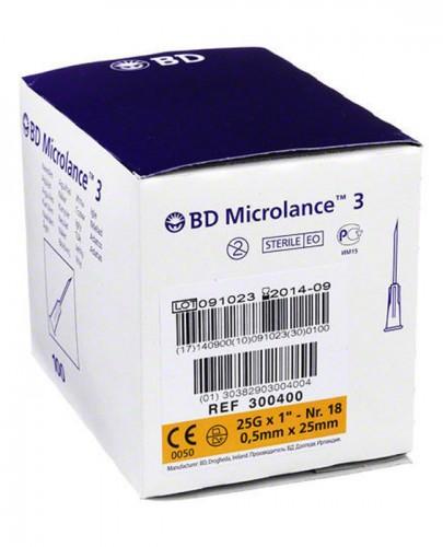 BD MICROLANCE 3 Igła iniekcyjna 0,5 mm x 25 mm - 100 szt. - Apteka internetowa Melissa