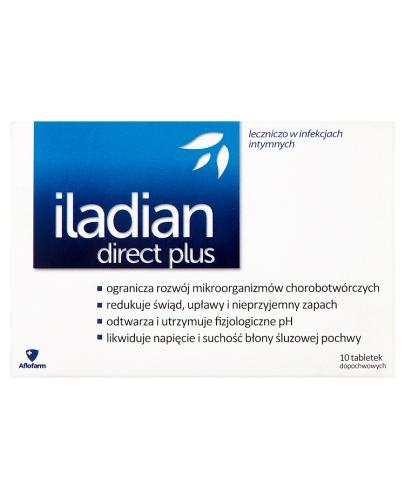  Iladian Direct Plus tabletki dopochwowe - 10 tabl. - cena, ulotka, opinie - Apteka internetowa Melissa  