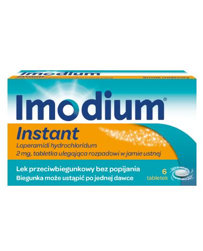 IMODIUM Instant, 6 tabl. Na biegunkę, cena, opinie, stosowanie - Apteka internetowa Melissa