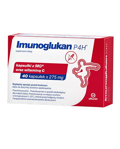 IMUNOGLUKAN P4H, odporność, IMG, witamina C, kapsułki, 40 sztuk